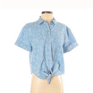 Blue Floral Tie Vince Camuto Shirt